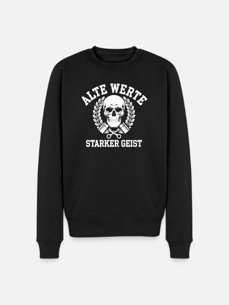 Alte Werte, Starker Geist - Men's Premium Organic Jumper - black