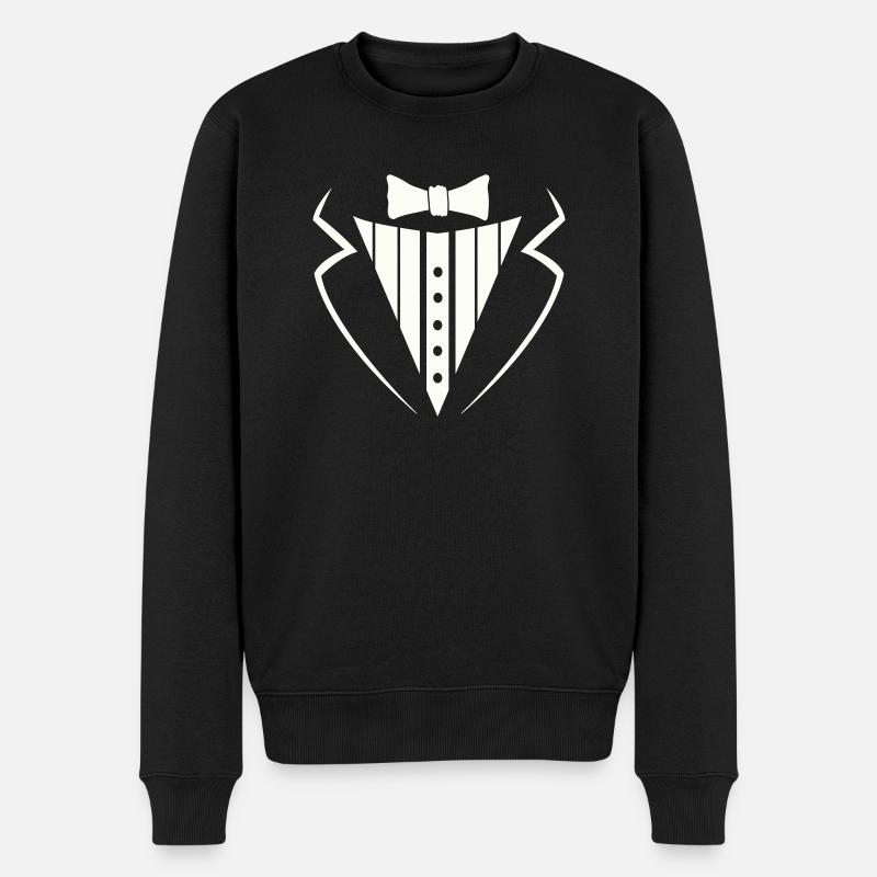 anzug texedo - Männer Premium Bio Pullover - Schwarz