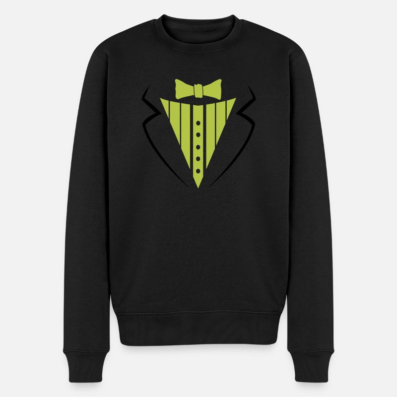 anzug texedo - Männer Premium Bio Pullover - Schwarz