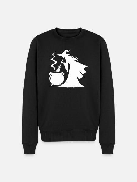 Witch Cooking Pot - Men's Premium Organic Jumper - black