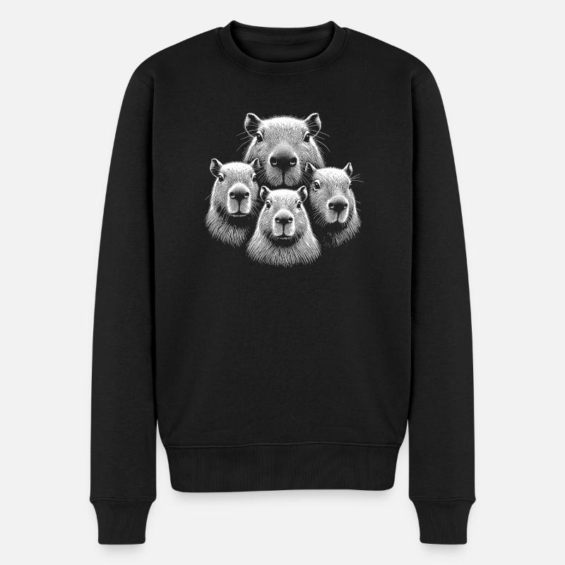 Capybara - Pull Premium bio Homme - noir