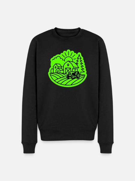 Farm Agriculture - Men's Premium Organic Jumper - black