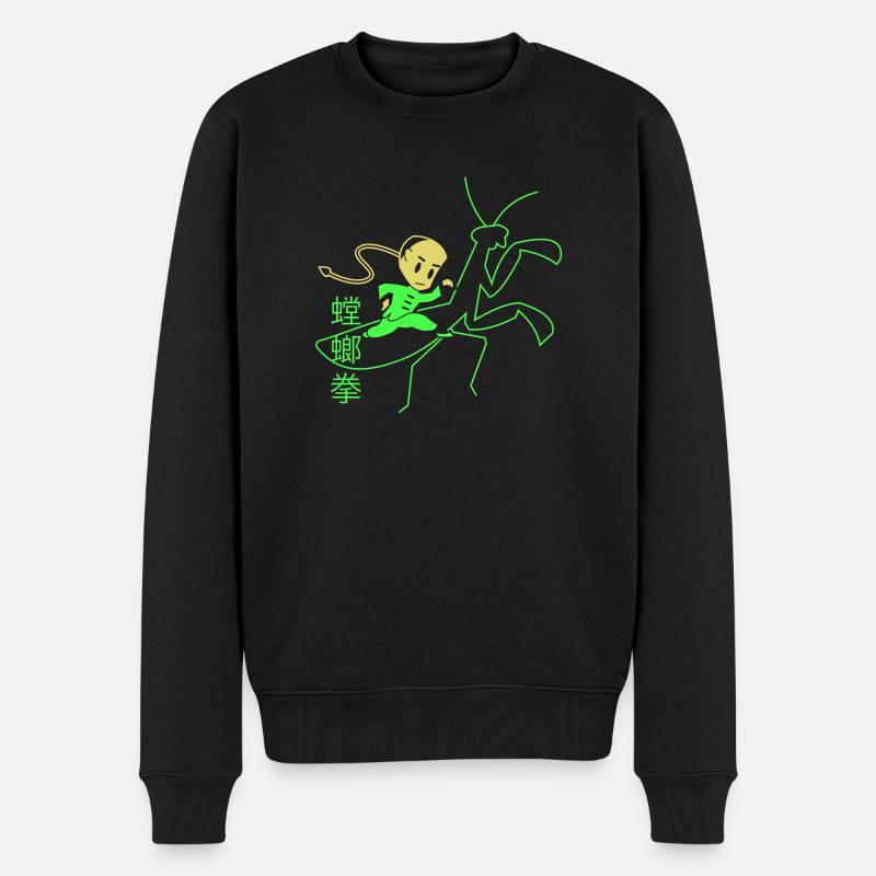 Mantisstyle - Männer Premium Bio Pullover - Schwarz