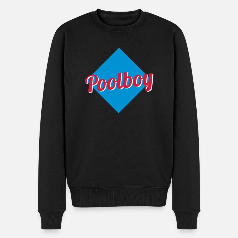 Poolboy - Männer Premium Bio Pullover - Schwarz