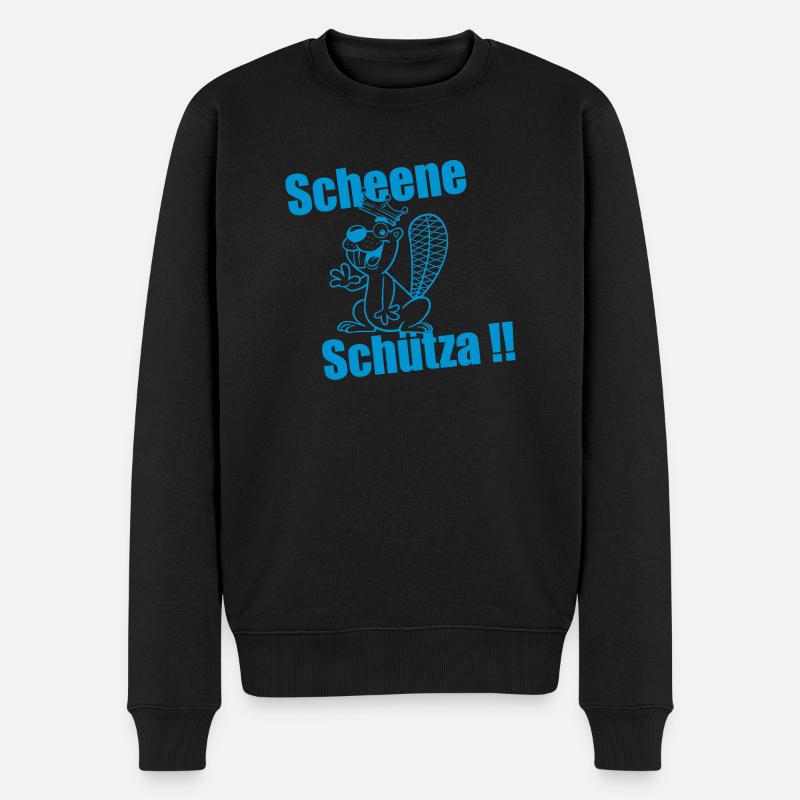 Scheene Schütza 06 - Männer Premium Bio Pullover - Schwarz