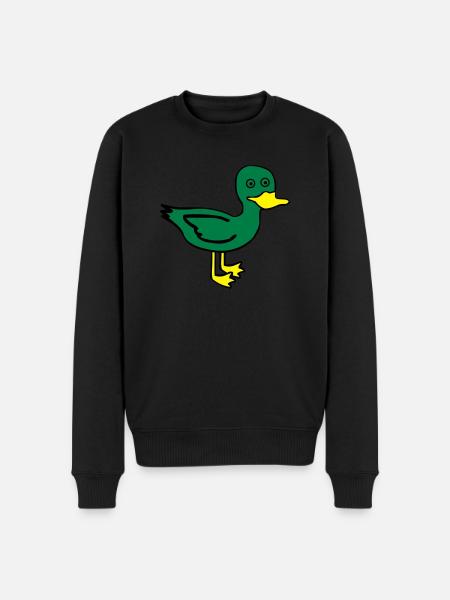 Cute Duck - Men's Premium Organic Jumper - black