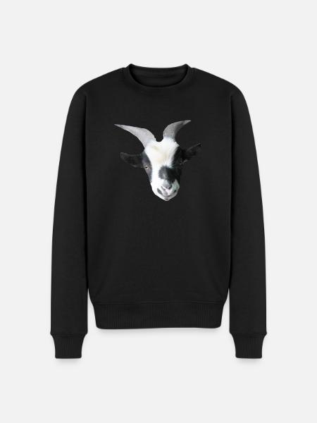 Robin the billy goat - Men's Premium Organic Jumper - black