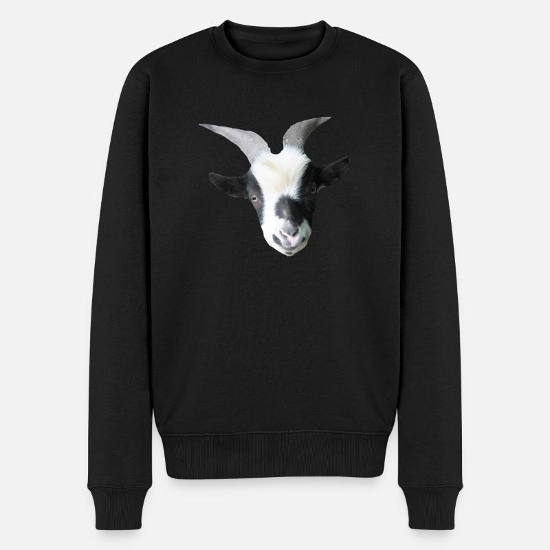 Robin der Ziegenbock - Männer Premium Bio Pullover - Schwarz