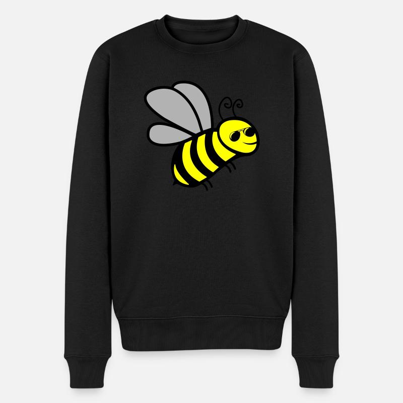 Abeille Cool - Pull Premium bio Homme - noir