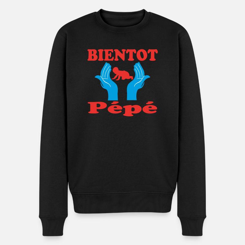 BIENTOT Pépé - Pull Premium bio Homme - noir