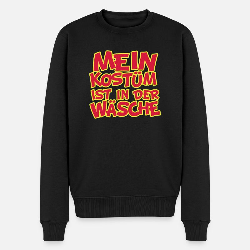 Mein Kostüm in Wäsche - Männer Premium Bio Pullover - Schwarz