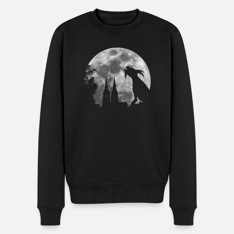 kölscher Bock Skyline Köln Fußball Geschenk - Männer Premium Bio Pullover - Schwarz