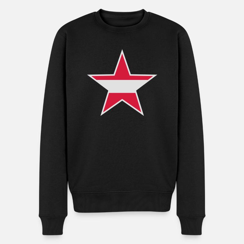 Austria Star Design - Pull Premium bio Homme - noir