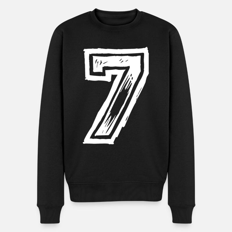 7 nombre de maillots - Pull Premium bio Homme - noir