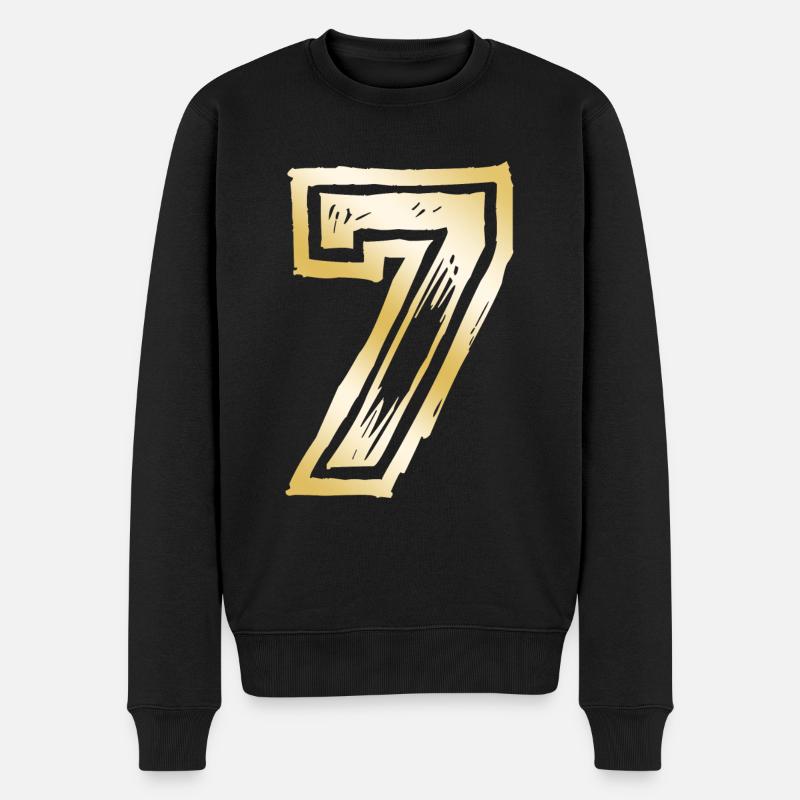 7 Nombre d’or - Pull Premium bio Homme - noir