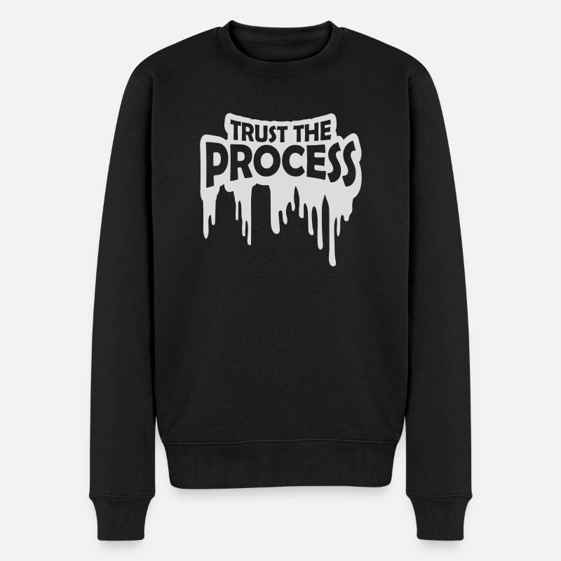 faire confiance au processus Devis - Pull Premium bio Homme - noir