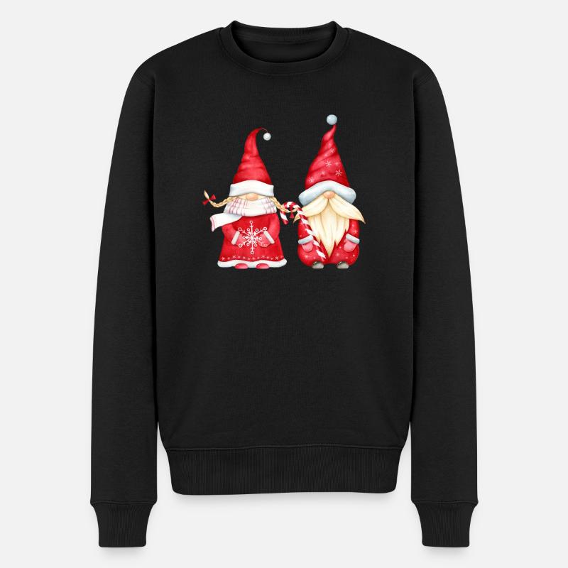 Noël - Joyeux Noël - Elfes - Pull Premium bio Homme - noir