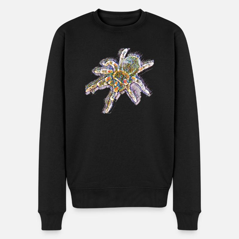 Kunstdruck Spinne / Tarantel - Männer Premium Bio Pullover - Schwarz