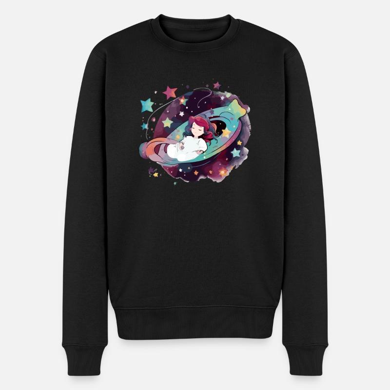 Mary dans l espace - Pull Premium bio Homme - noir