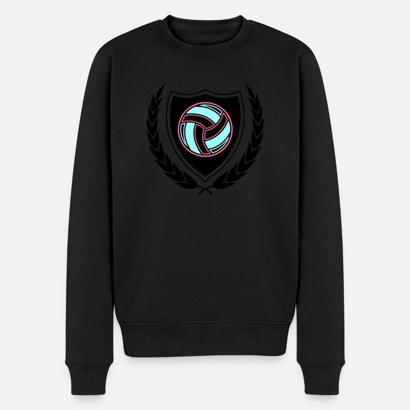 handball wappen - Männer Premium Bio Pullover - Schwarz