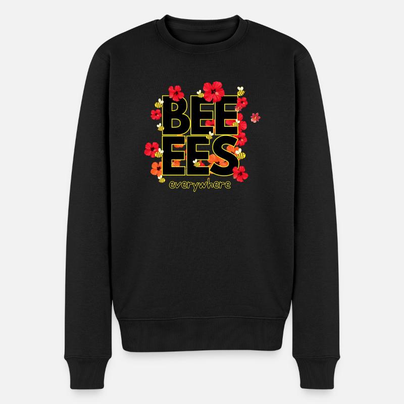 Les abeilles sont partout Design - Pull Premium bio Homme - noir