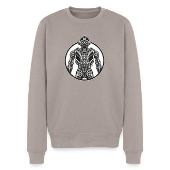 Robot - Pull Premium bio Homme - taupe - Devant - Nico (187cm)