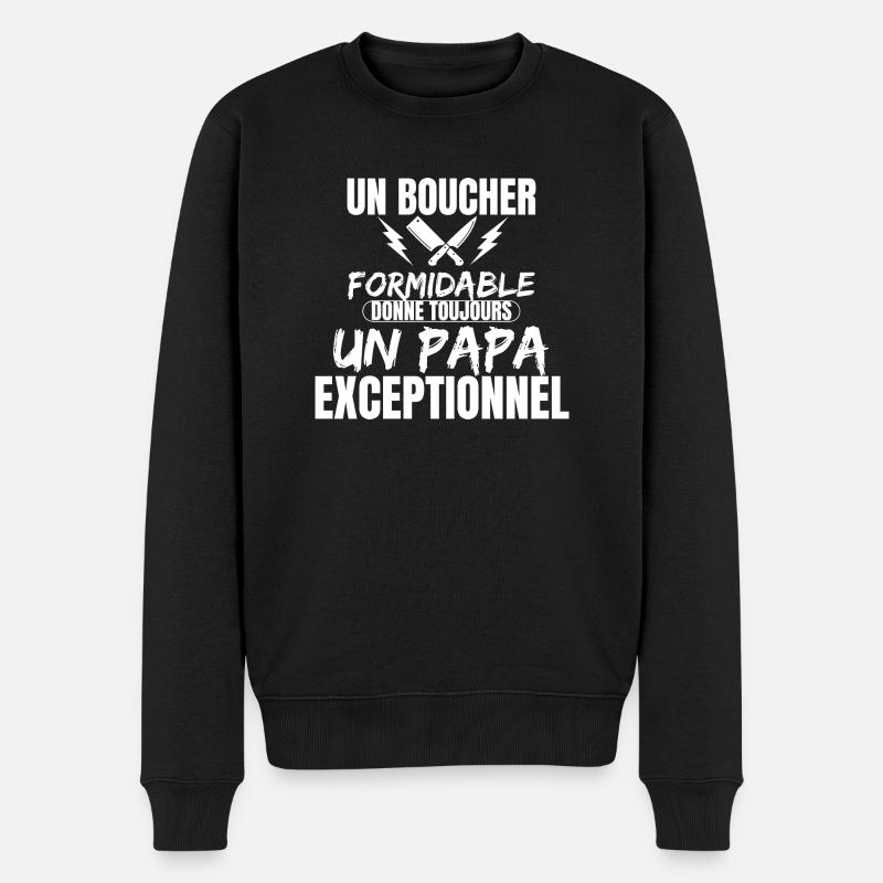 BOUCHER FORMIDABLE - Pull Premium bio Homme - noir