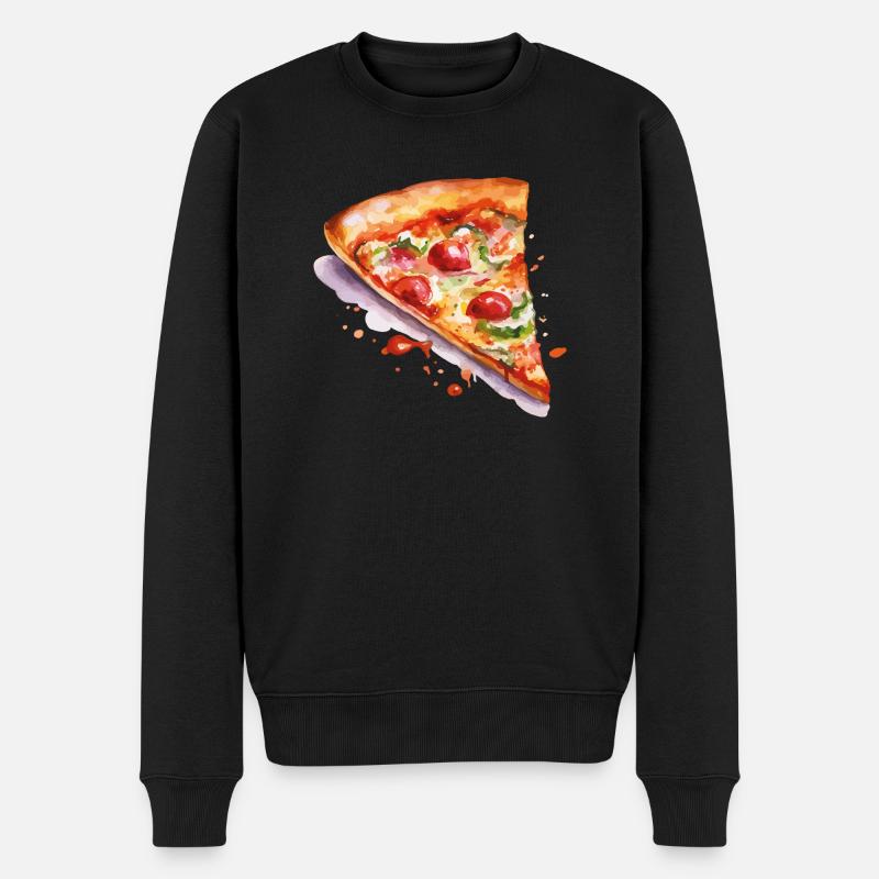 pizza - Pull Premium bio Homme - noir