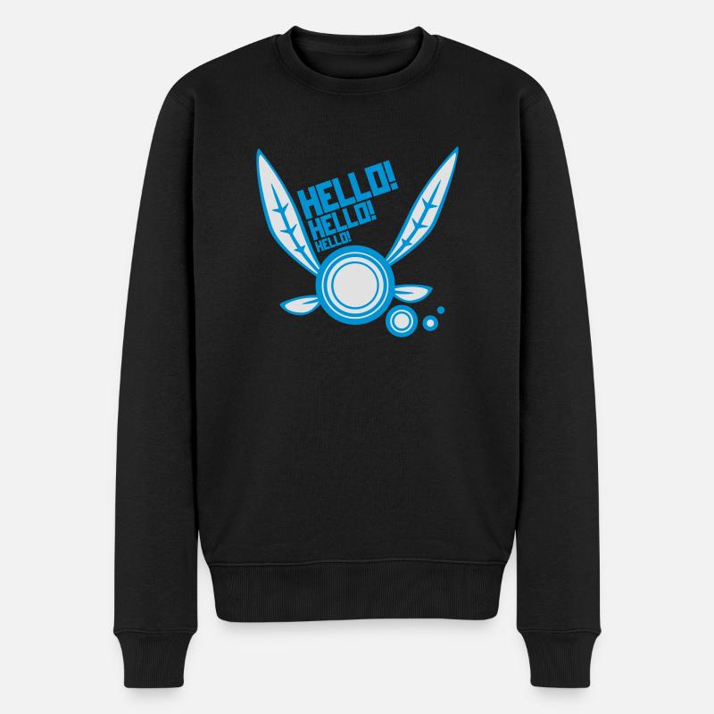 Fée "Hello!" - Pull Premium bio Homme - noir
