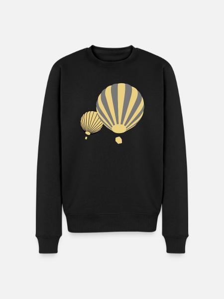 Ballons - Männer Premium Bio Pullover - Schwarz