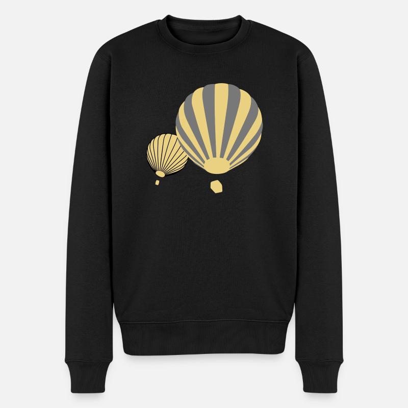 Ballons - Männer Premium Bio Pullover - Schwarz