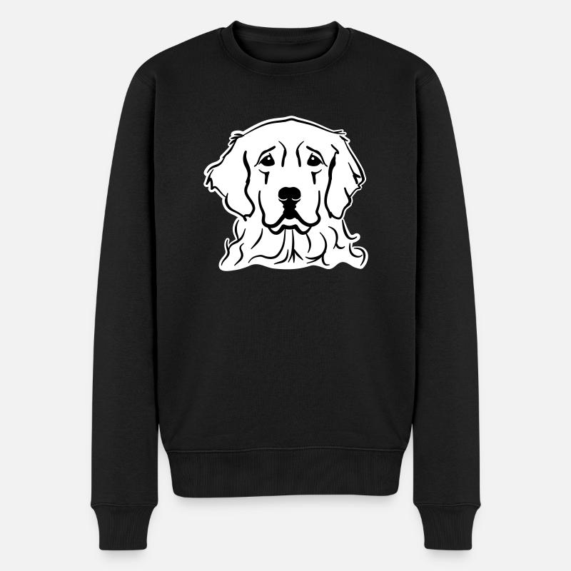 Golden Retriever - Pull Premium bio Homme - noir
