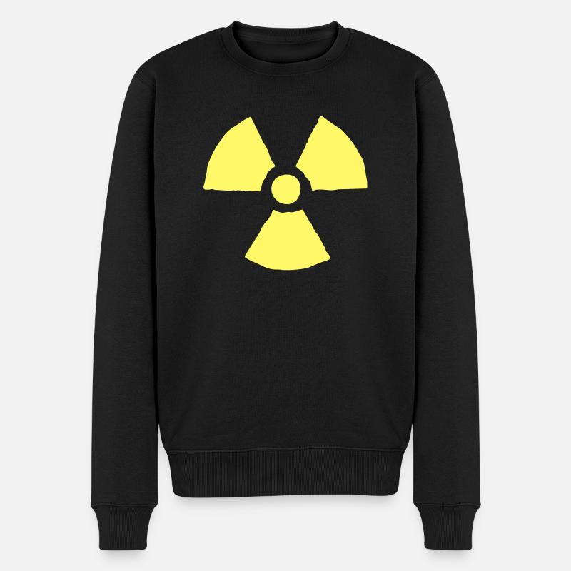 Nuklear Symbol - Männer Premium Bio Pullover - Schwarz