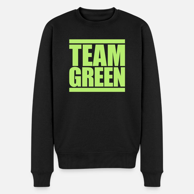 Logo Team Green - Pull Premium bio Homme - noir