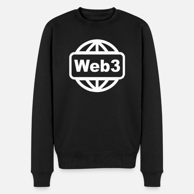 Web3 Blockchain Developer Cryptocurrency Software - Men's Premium Organic Jumper - black