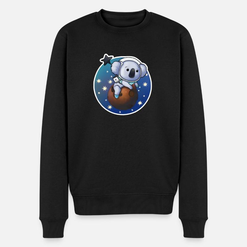 Koala Astronaute - Pull Premium bio Homme - noir