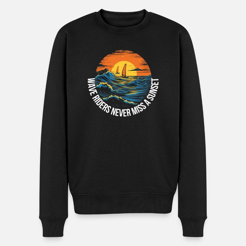Planche à voile freestyle - Pull Premium bio Homme - noir