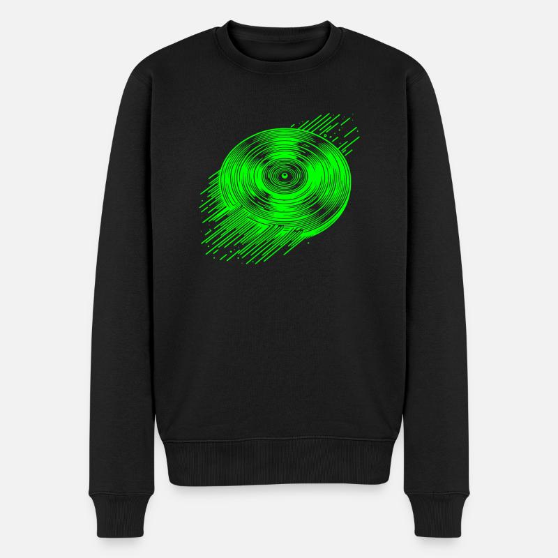 LP Vinyl - Männer Premium Bio Pullover - Schwarz