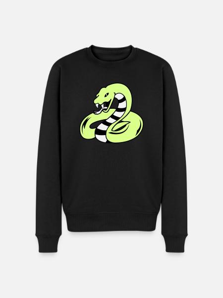 snake 02 - Men's Premium Organic Jumper - black