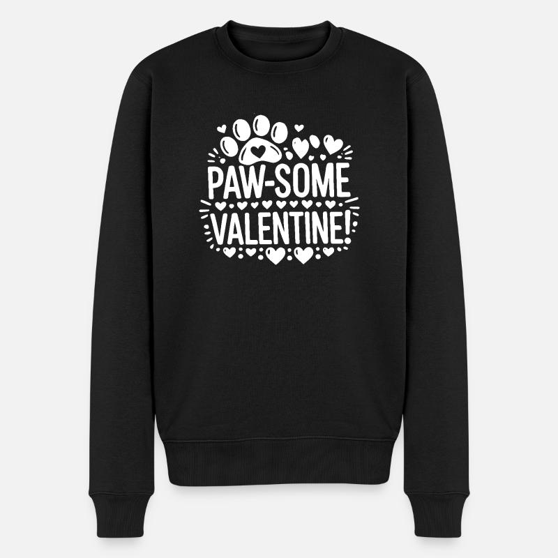 Patte Saint-Valentin - Pull Premium bio Homme - noir