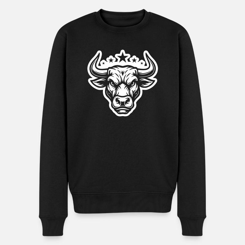 Tête de Taureau Taureau - Pull Premium bio Homme - noir