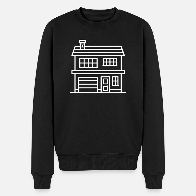 Maison Propriété - Pull Premium bio Homme - noir