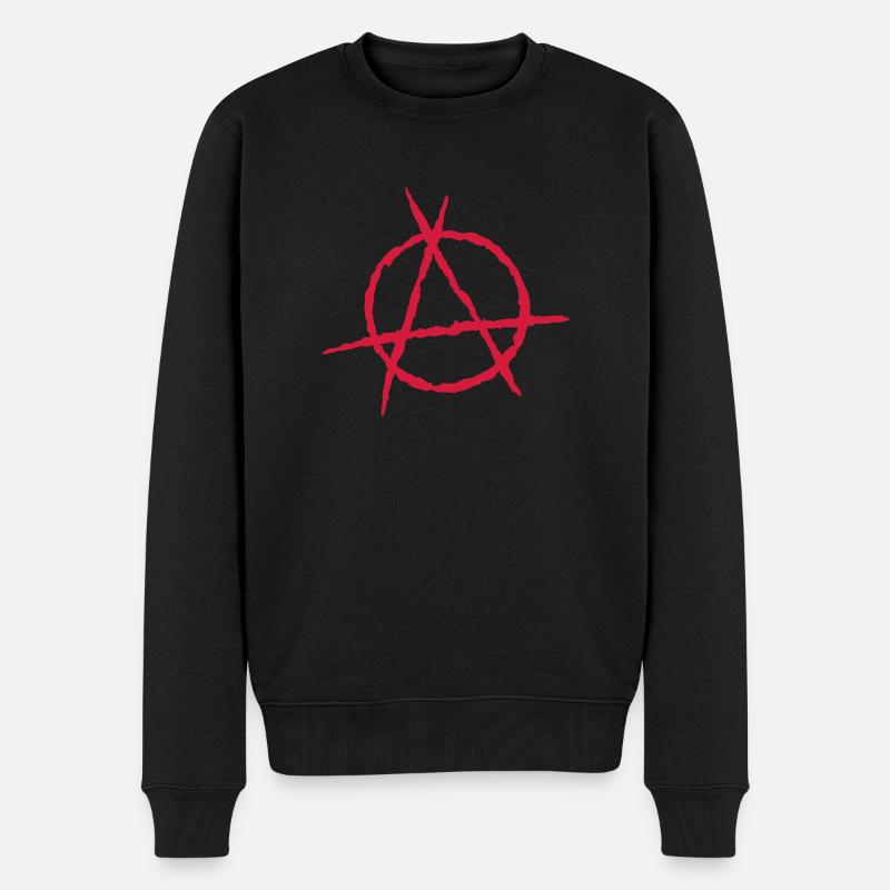 anarchie - Pull Premium bio Homme - noir