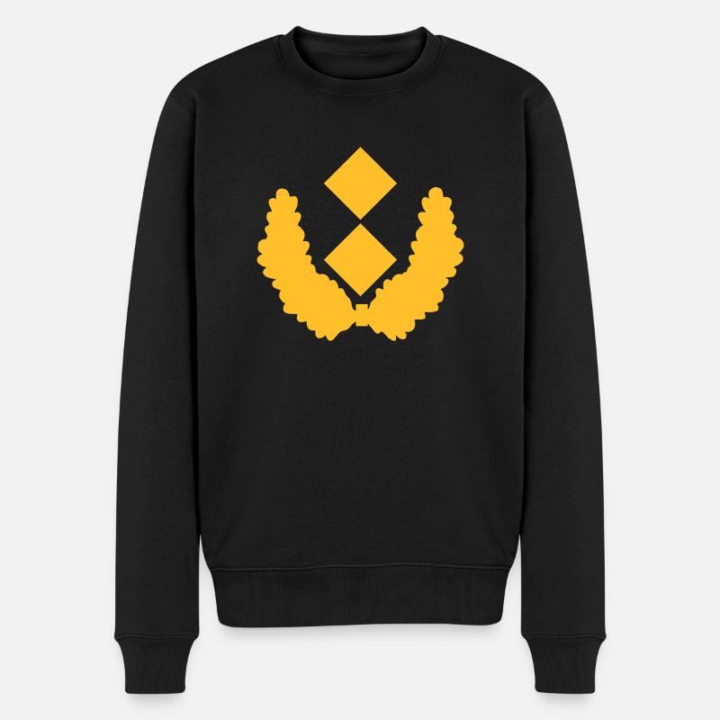 Generalmajor Dienstgrad - Männer Premium Bio Pullover - Schwarz