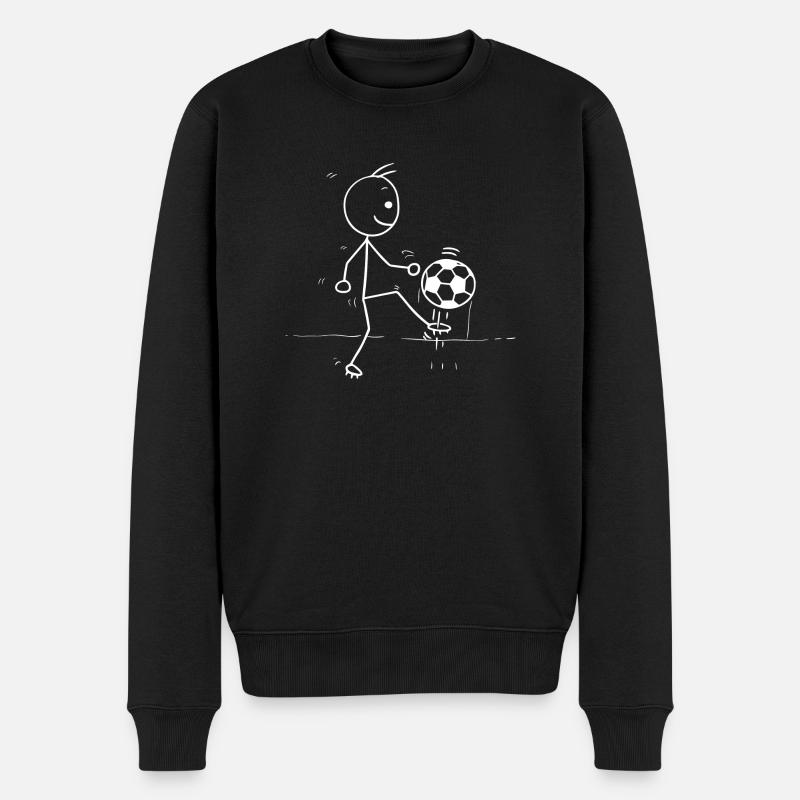 football - Pull Premium bio Homme - noir
