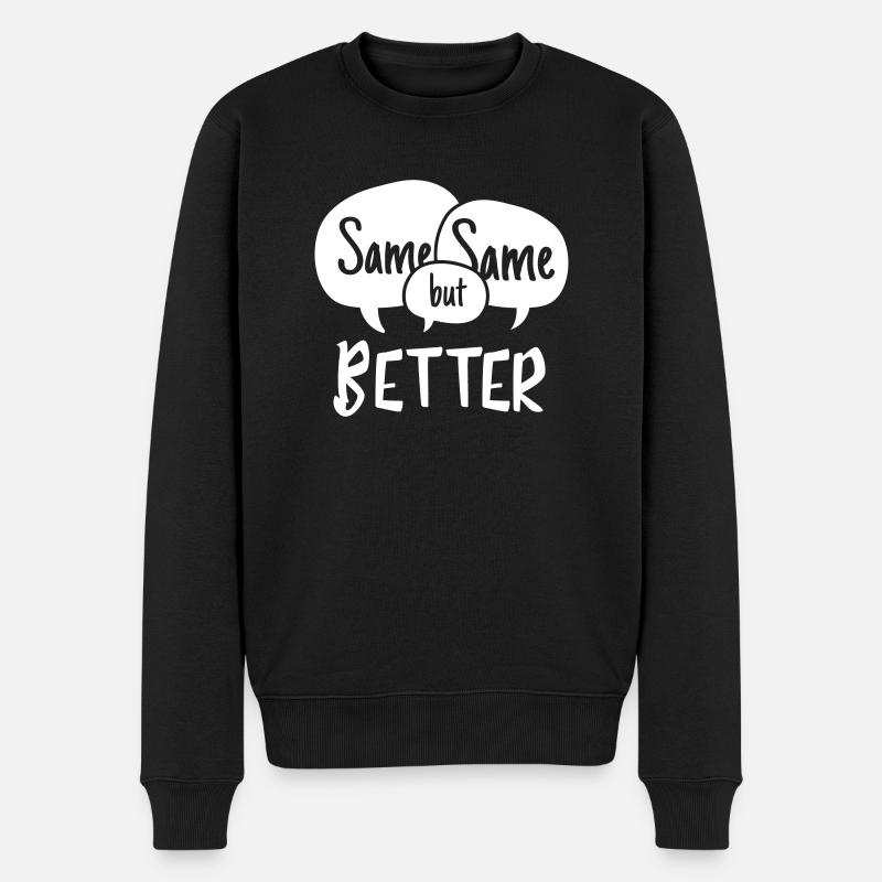 Same Same but Better - Männer Premium Bio Pullover - Schwarz