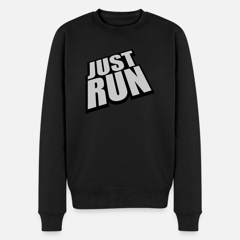 Athlete Just Run Logo - Pull Premium bio Homme - noir