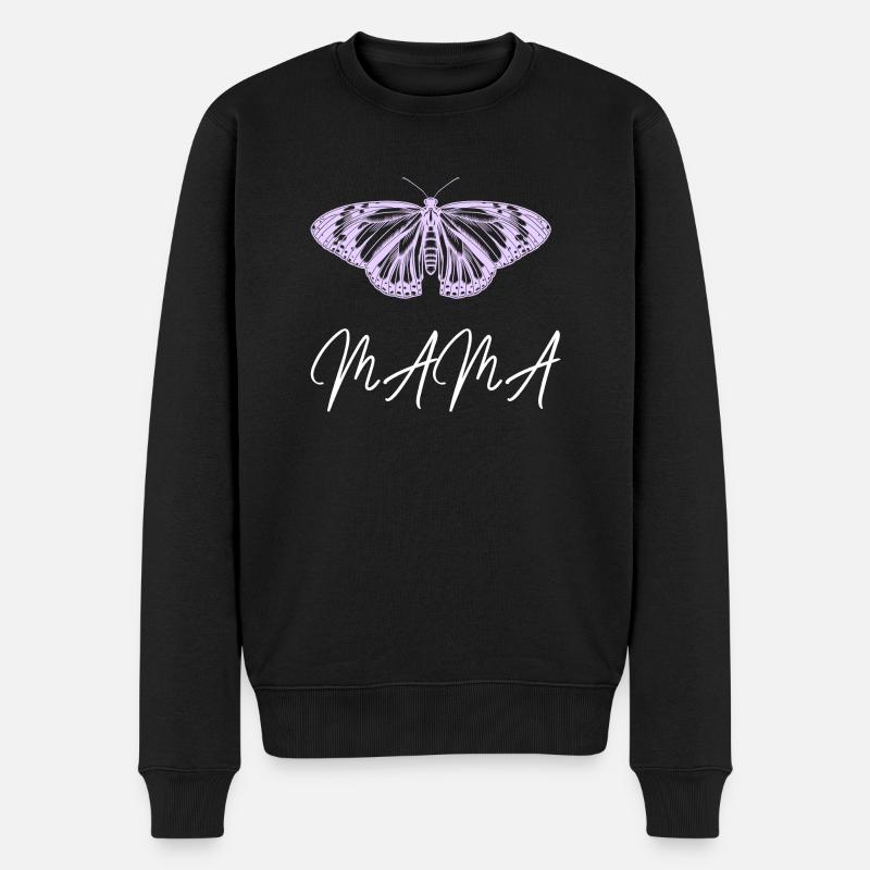 Maman Papillon - Pull Premium bio Homme - noir