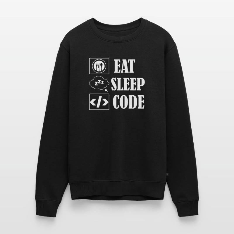 Eat Sleep Code Coding Software Men's Premium Organic Jumper
