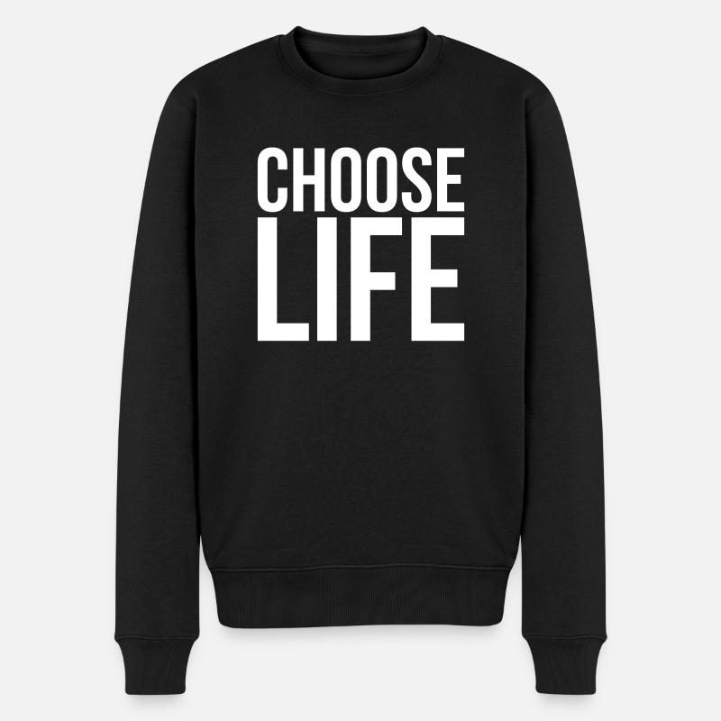 Choisissez la vie - Pull Premium bio Homme - noir